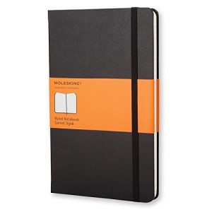 Moleskine Classic Notebook, Large, Ruled, Black, Hard Cover (5 x 8.25 inches)